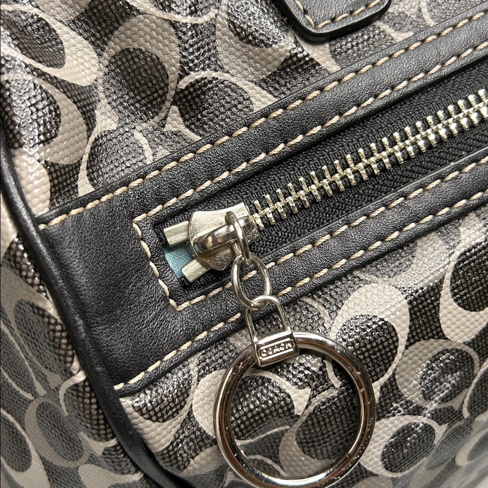 Coach Signature Coated Canvas and Leather Chelsea Satchel - Picture 10 of 16